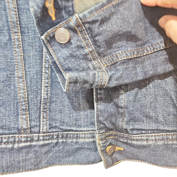Old Navy jean jacket ḍark wash Small Mens - Picture 4 of 12